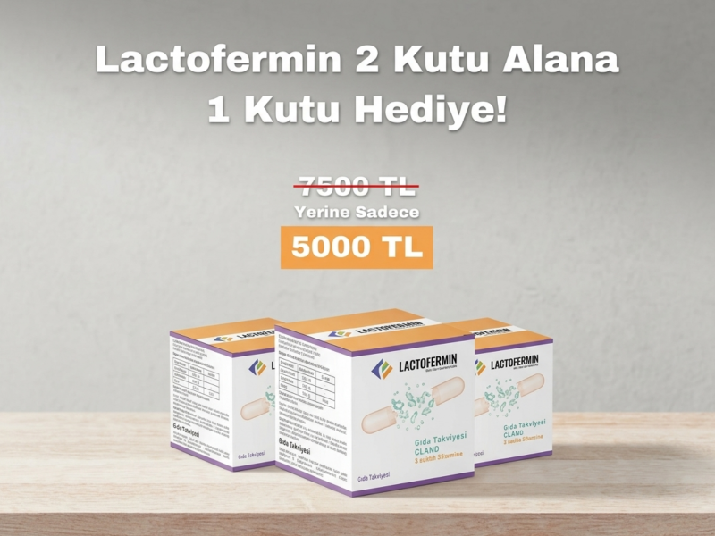 Lactofermin 180 Kapsül 2 Kutu Alana 1 Kutu Hediye